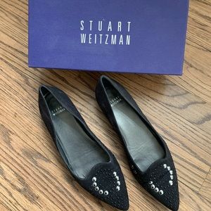 Stuart Weitzman Dotsdown Black Flat- 9